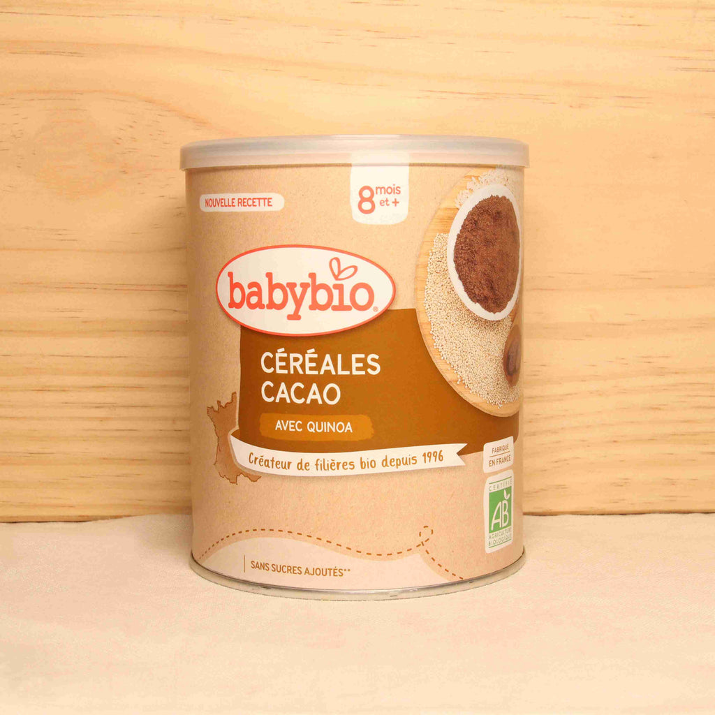 Baby Bio Céréales Cacao avec quinoa BIO - dès 8 mois - 220g vrac-zero-dechet-ecolo-lille-pilaterie