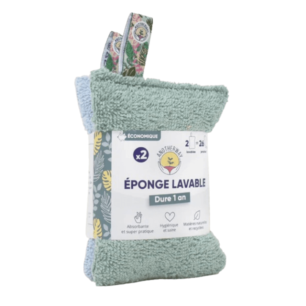 Anotherway Eponges lavables - lot de 2 vrac-zero-dechet-ecolo-lille-pilaterie