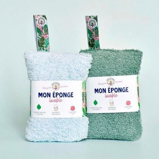 Eponge lavable et réutilisable en tissu - Vert, vente au meilleur