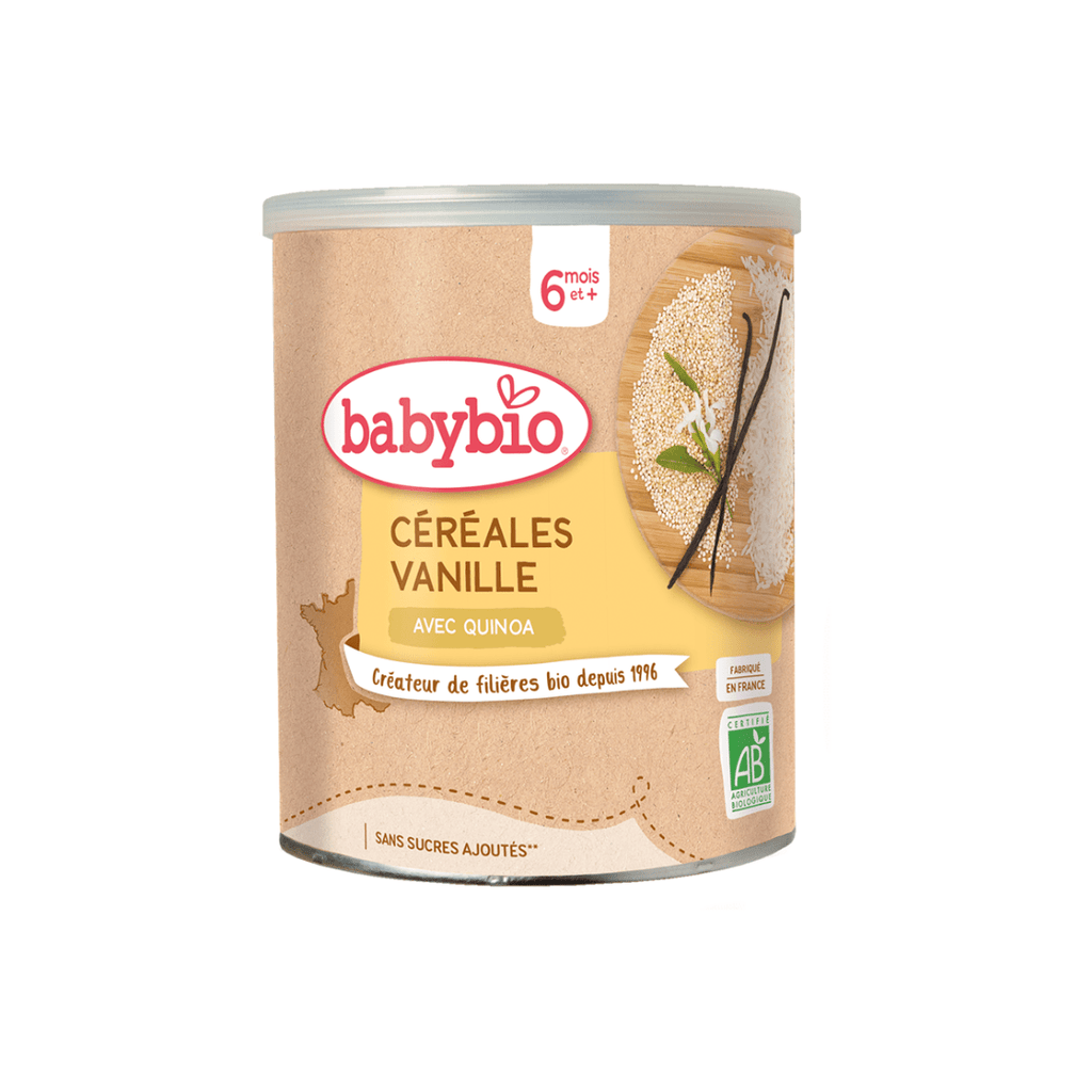 Baby Bio Céréales Vanille avec quinoa BIO - dès 6 mois - 220g vrac-zero-dechet-ecolo-lille-pilaterie