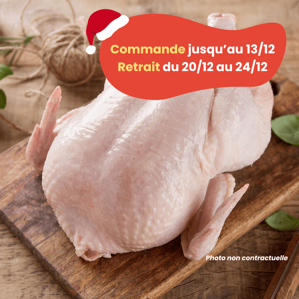 Barbak PRÉCOMMANDE Noël - ACOMPTE - Poulet (1,5 à 2,2kg) vrac-zero-dechet-ecolo-lille-pilaterie