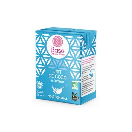 Base Organic Food Lait de Coco 17-19% BIO & Équitable - 200ml vrac-zero-dechet-ecolo-lille-pilaterie