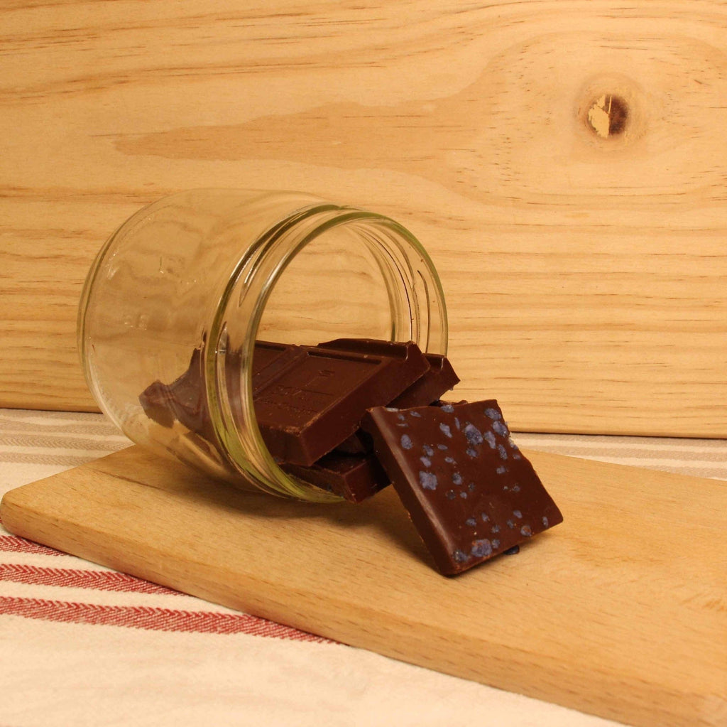 BOVETTI Chocolatier Carrés de chocolat noir 73% fleurs de violette - 100g vrac-zero-dechet-ecolo-lille-pilaterie