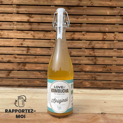 Brasserie L'indispensable Kombucha nature "L'Original" BIO - 75cl vrac-zero-dechet-ecolo-lille-pilaterie