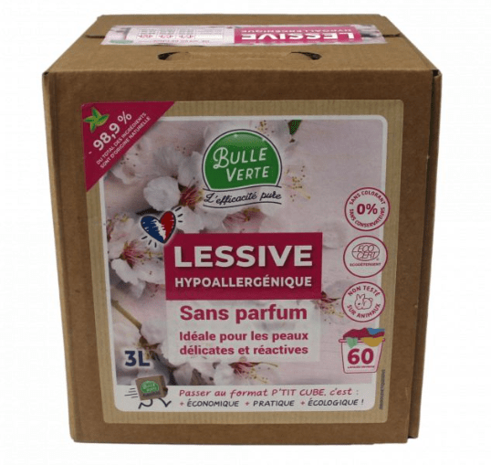 Bulle Verte Lessive hypoallergénique écologique - BIB 3L vrac-zero-dechet-ecolo-lille-pilaterie