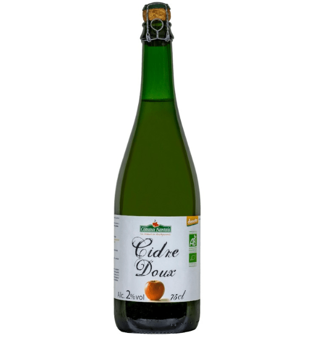 Côteaux Nantais Cidre doux BIO Demeter - 75cl vrac-zero-dechet-ecolo-lille-pilaterie