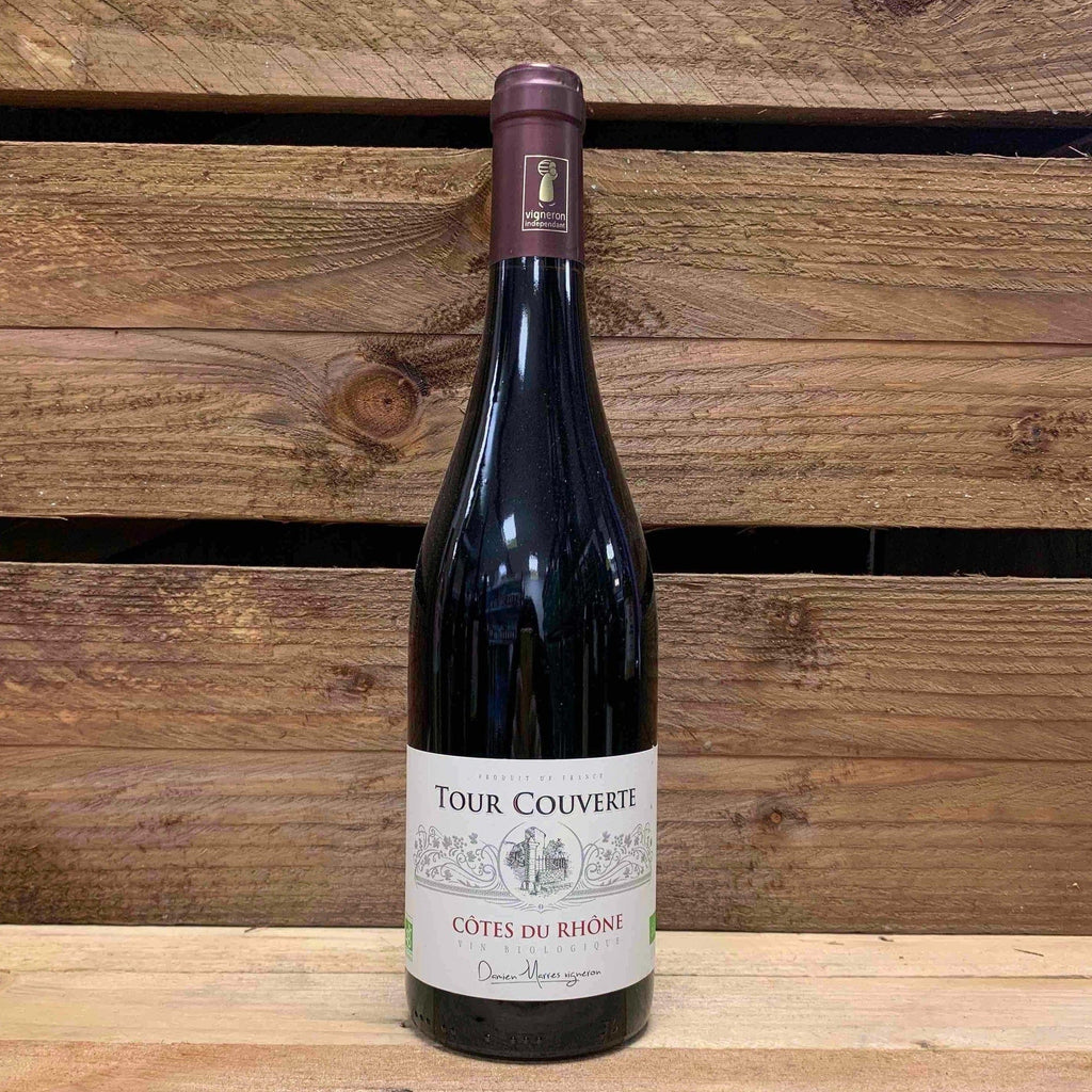 Damien Marres Vin rouge Côte du Rhône "Tour Couverte" BIO - 75cL vrac-zero-dechet-ecolo-lille-pilaterie