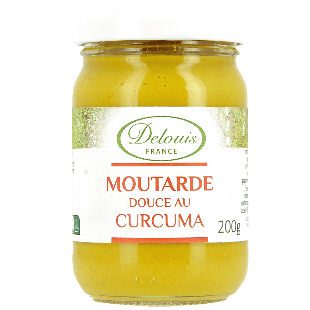 Delouis Moutarde douce au Curcuma BIO - 200g vrac-zero-dechet-ecolo-lille-pilaterie