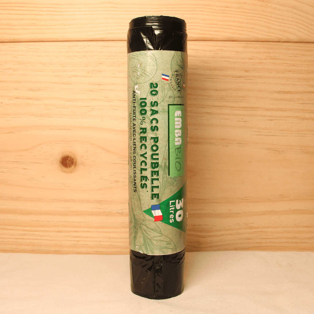 Embabio Sac poubelle 30L 100% recyclés - 20 sacs vrac-zero-dechet-ecolo-lille-pilaterie