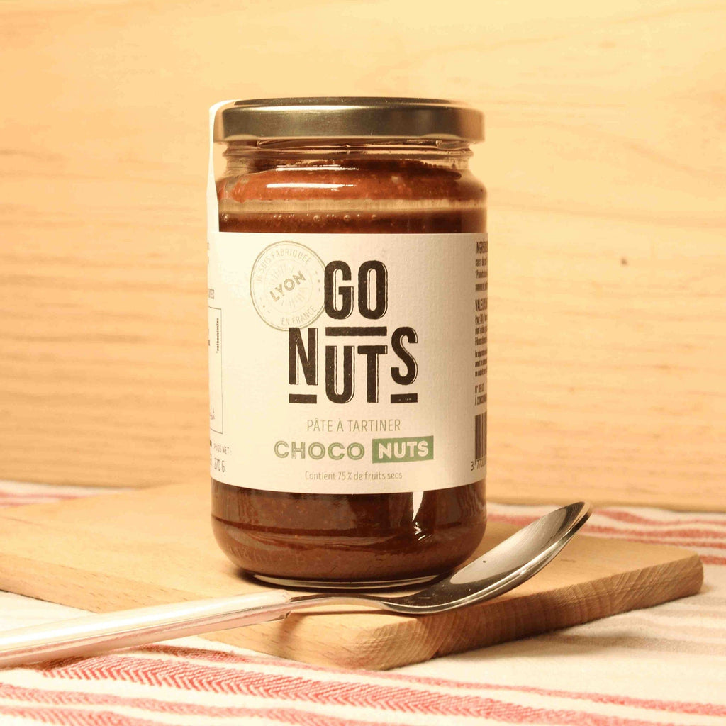 Go Nuts Pâte à tartiner choco-nuts (75% de fruits secs) BIO - 270g - ANTIGASPI vrac-zero-dechet-ecolo-lille-pilaterie