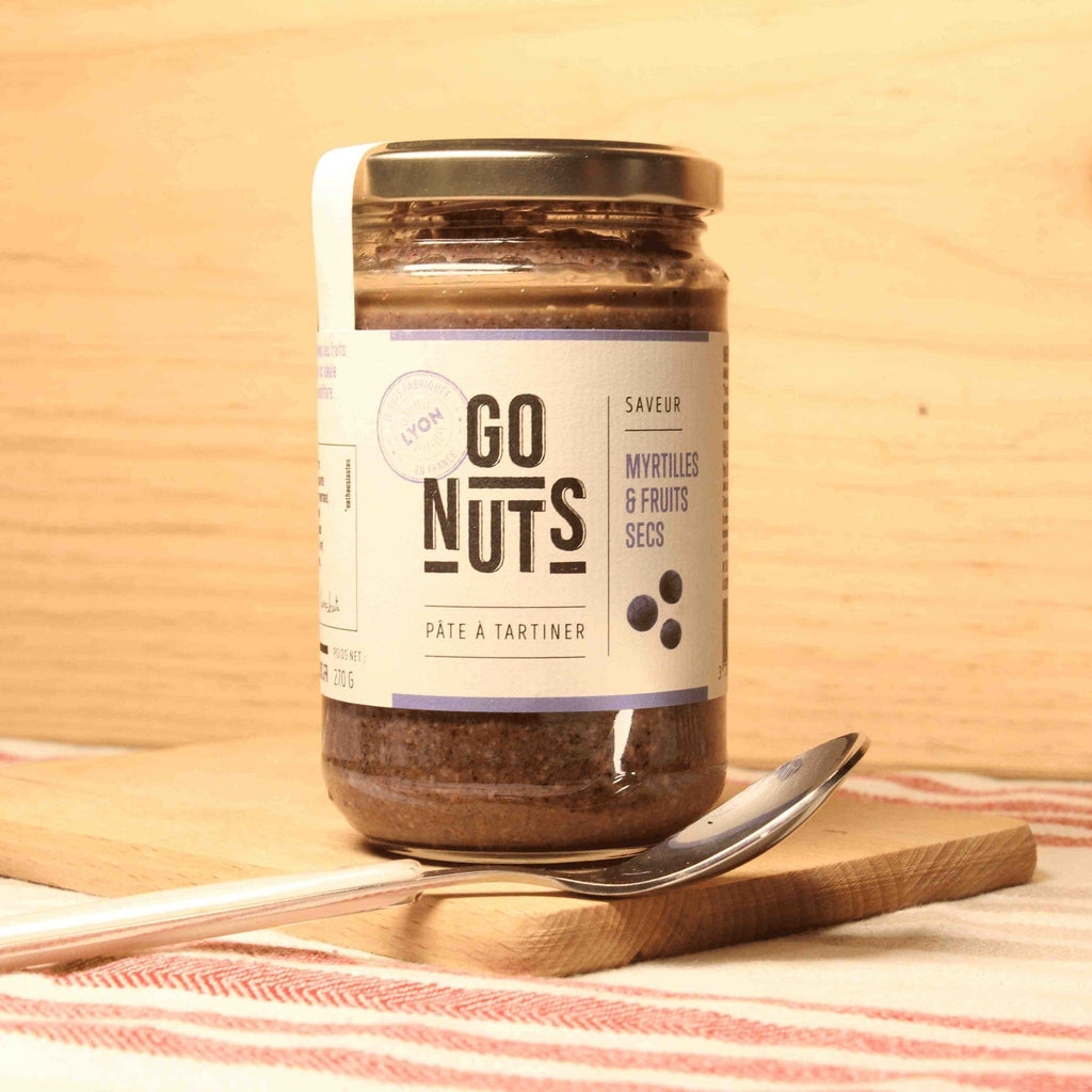 Go Nuts Pâte à tartiner myrtilles et fruits secs BIO - 270g vrac-zero-dechet-ecolo-lille-pilaterie