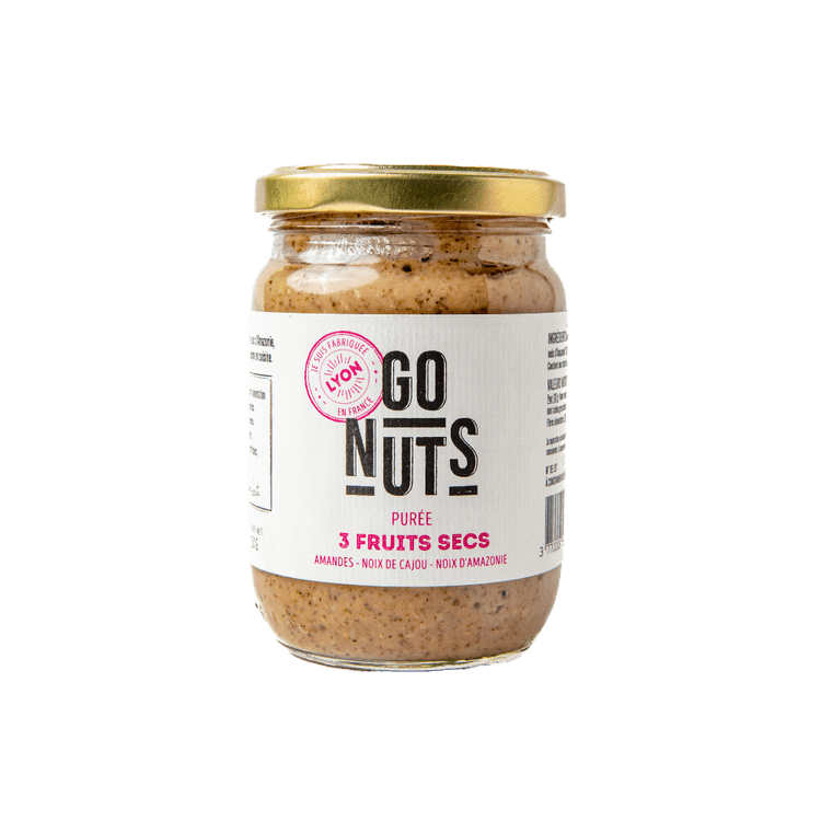 Go Nuts Purée 3 fruits secs BIO - 250g vrac-zero-dechet-ecolo-lille-pilaterie