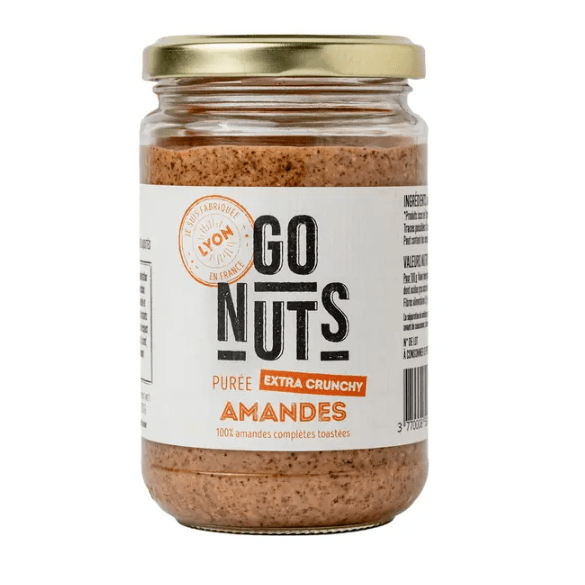 Go Nuts Purée d'amandes toastées crunchy BIO - 270g vrac-zero-dechet-ecolo-lille-pilaterie