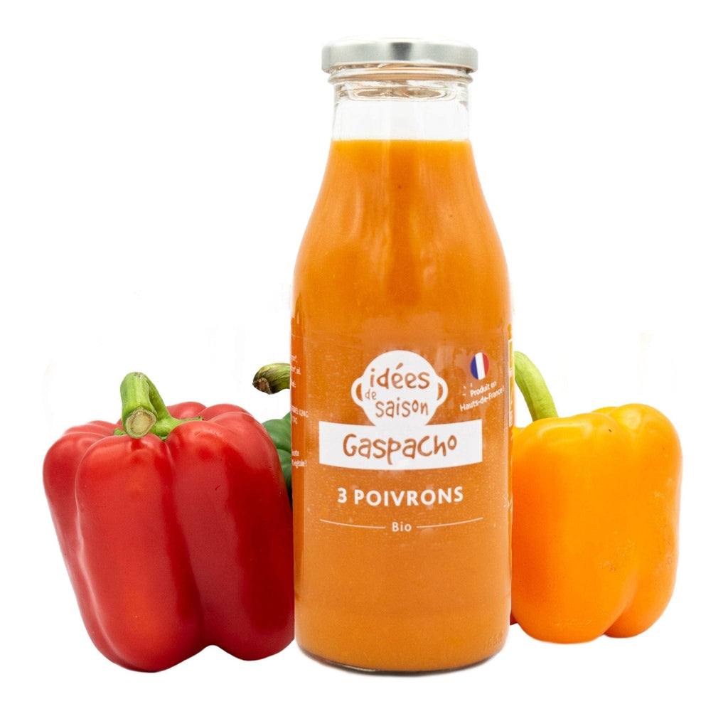 Idées de Saisons Gaspacho 3 poivrons BIO - 49cl - ANTIGASPI vrac-zero-dechet-ecolo-lille-pilaterie