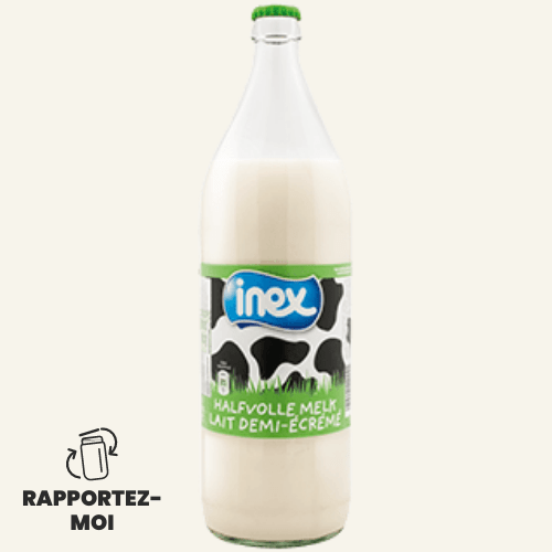 INEX Lait stérilisé demi-écrémé - 1L - ANTIGASPI vrac-zero-dechet-ecolo-lille-pilaterie