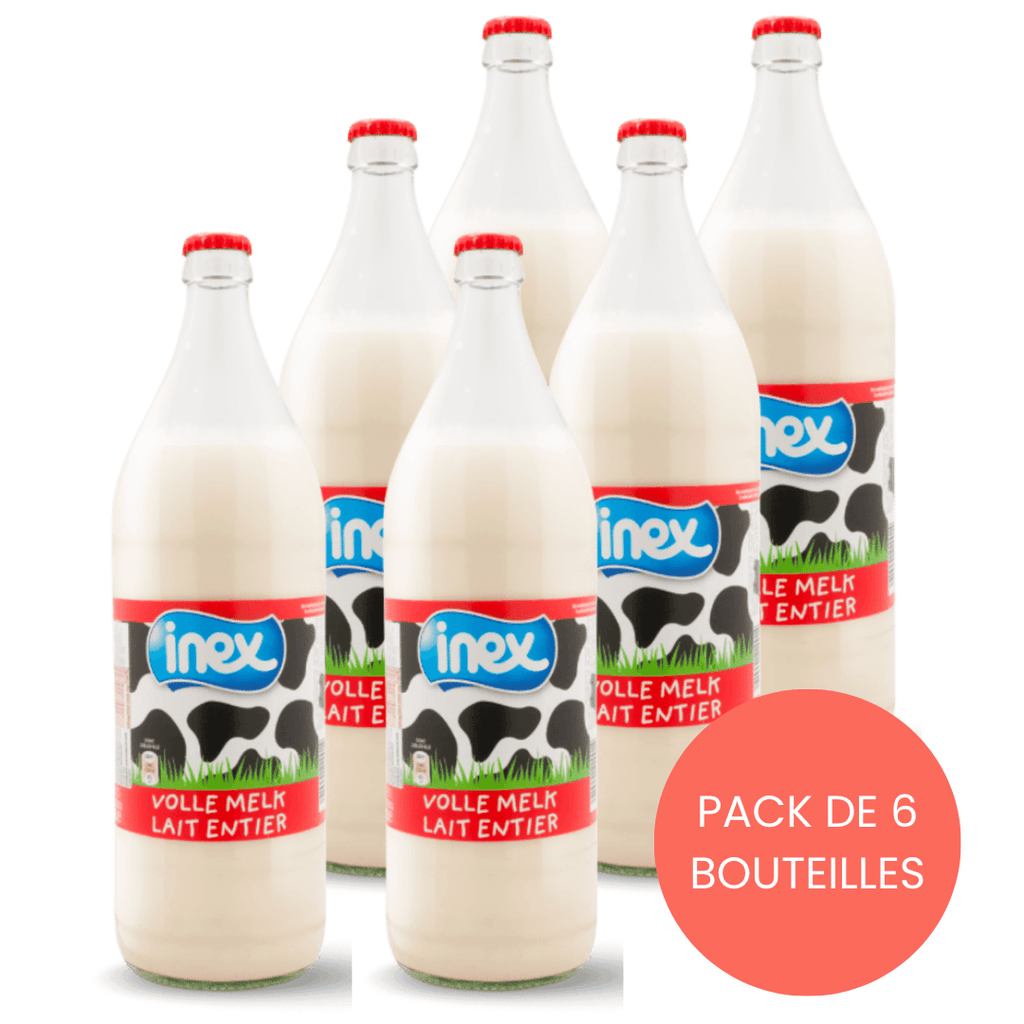 INEX Pack de 6 Lait stérilisé entier - 6 x 1L - ANTIGASPI vrac-zero-dechet-ecolo-lille-pilaterie