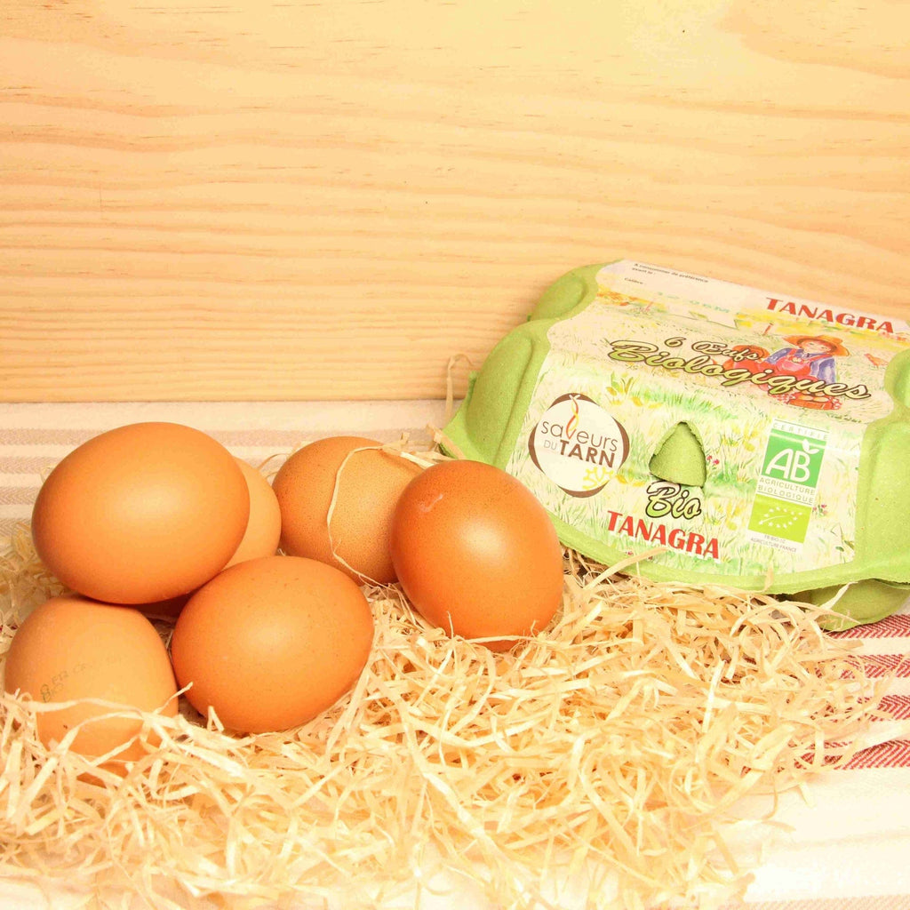 Julien et Delphine Martel Oeufs BIO - boite de 6 - ANTIGASPI vrac-zero-dechet-ecolo-lille-pilaterie
