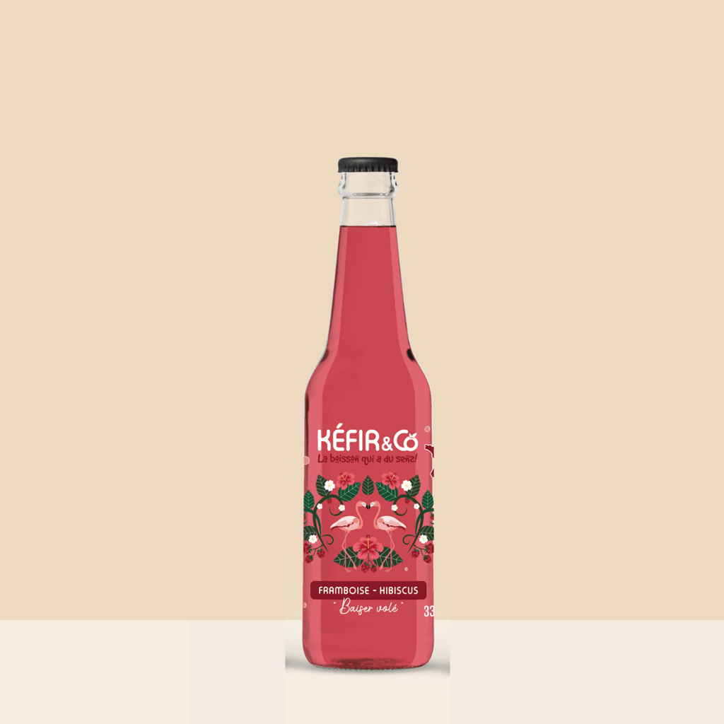 Kéfir and co Kéfir "Baisé Volé" Framboise - Hibiscus BIO - 33cl vrac-zero-dechet-ecolo-lille-pilaterie