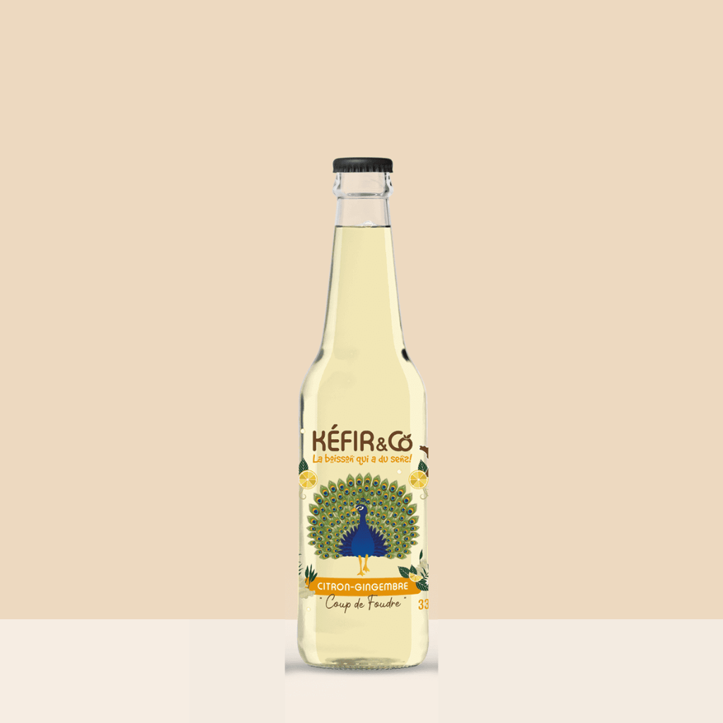 Kéfir and co Kéfir "Coup de Foudre" Citron-Gingembre BIO - 33cl vrac-zero-dechet-ecolo-lille-pilaterie