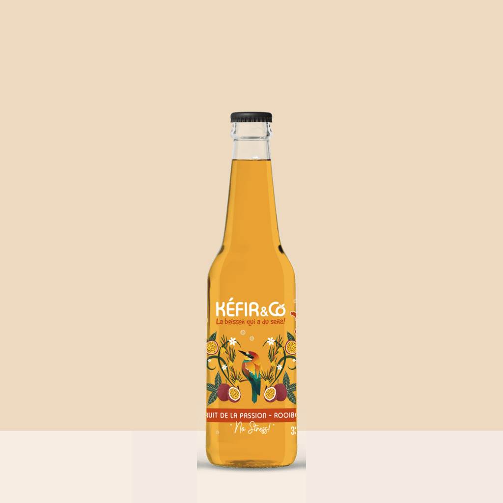 Kéfir and co Kéfir "No stress" Fruits de la passion-Rooibos BIO - 33cl vrac-zero-dechet-ecolo-lille-pilaterie