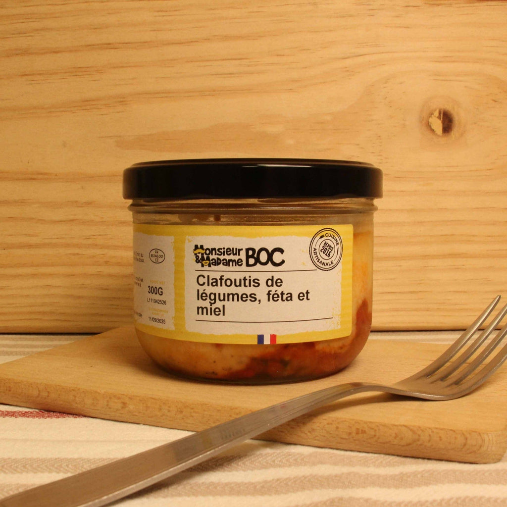 La Centrale du Bocal Clafoutis de légumes, féta et miel - 300g - ANTIGASPI vrac-zero-dechet-ecolo-lille-pilaterie