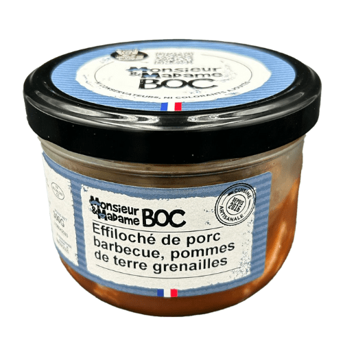 La Centrale du Bocal Effilochés de porc barbecue, pdt grenailles - 300g vrac-zero-dechet-ecolo-lille-pilaterie
