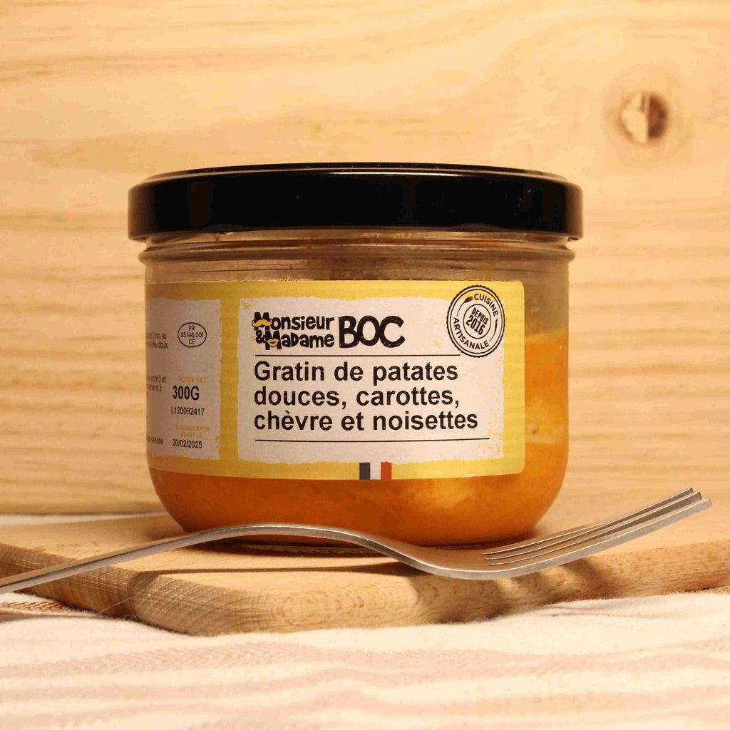 La Centrale du Bocal Gratin de patates douces, carottes, chèvre et noisette - 300g vrac-zero-dechet-ecolo-lille-pilaterie