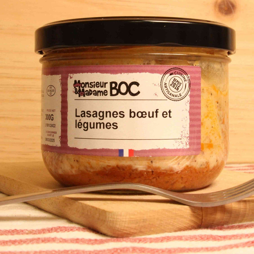 La Centrale du Bocal Lasagnes bœuf et légumes - 300g vrac-zero-dechet-ecolo-lille-pilaterie