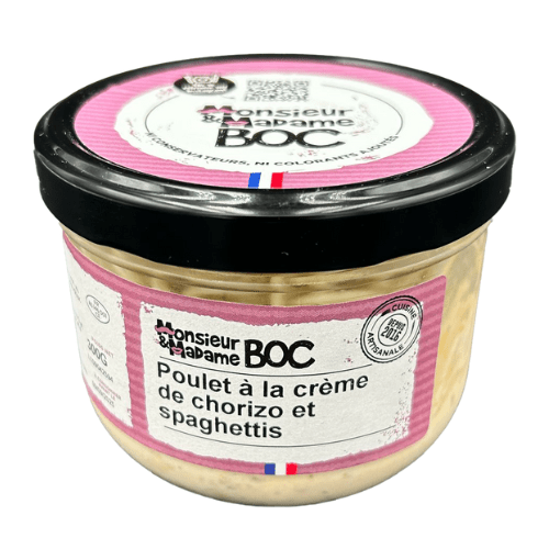 La Centrale du Bocal Poulet à la crème de chorizo, spaghettis - 300g vrac-zero-dechet-ecolo-lille-pilaterie