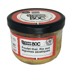 La Centrale du Bocal Poulet thaï, riz aux légumes asiatiques - 300g vrac-zero-dechet-ecolo-lille-pilaterie