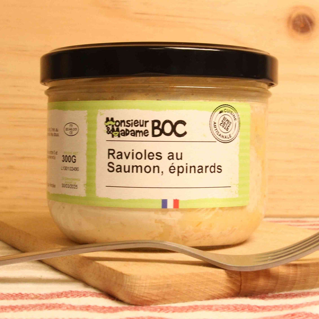 La Centrale du Bocal Ravioles saumon et épinards - 300g vrac-zero-dechet-ecolo-lille-pilaterie
