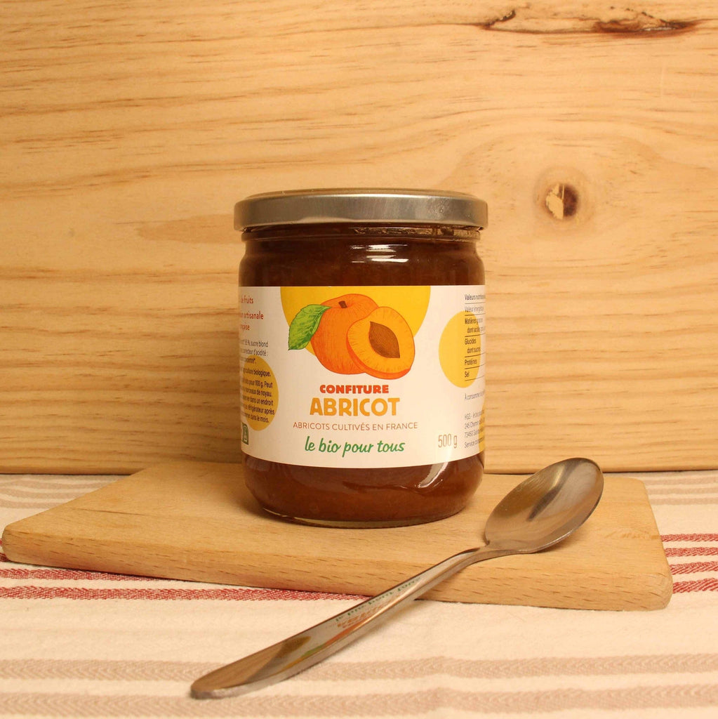 Le bio pour tous Confiture extra d'abricot BIO - 500g vrac-zero-dechet-ecolo-lille-pilaterie