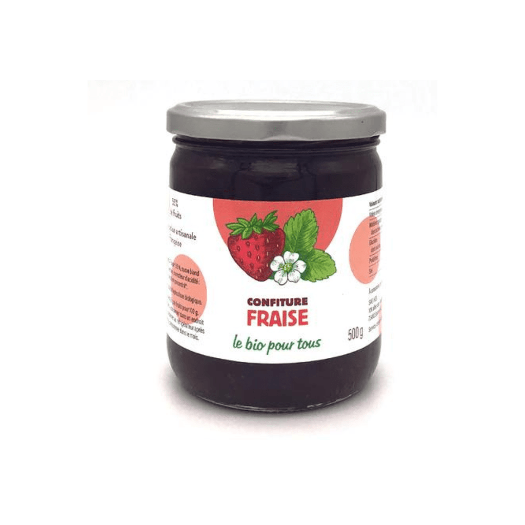 Le bio pour tous Confiture extra de fraise BIO - 500g vrac-zero-dechet-ecolo-lille-pilaterie