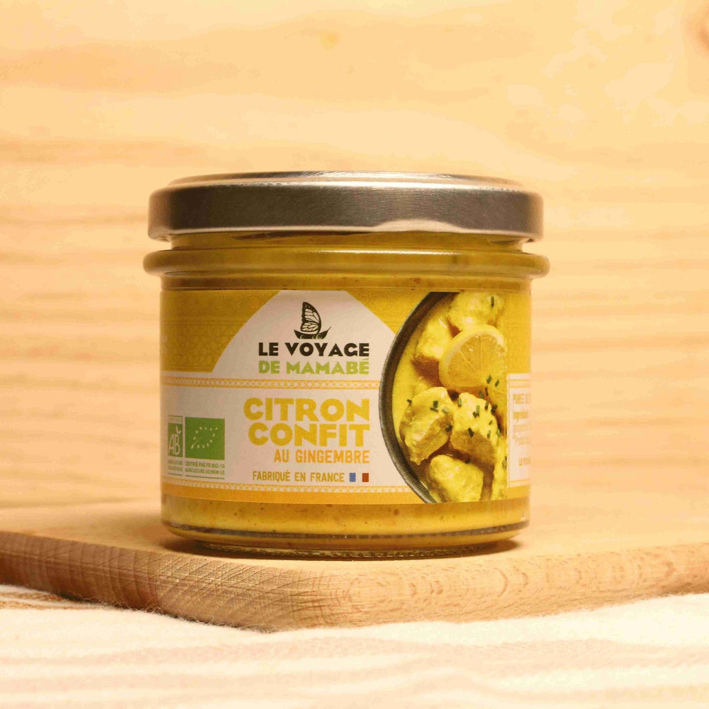 Le voyage de Mamabé Citron confit au gingembre BIO - 105g vrac-zero-dechet-ecolo-lille-pilaterie
