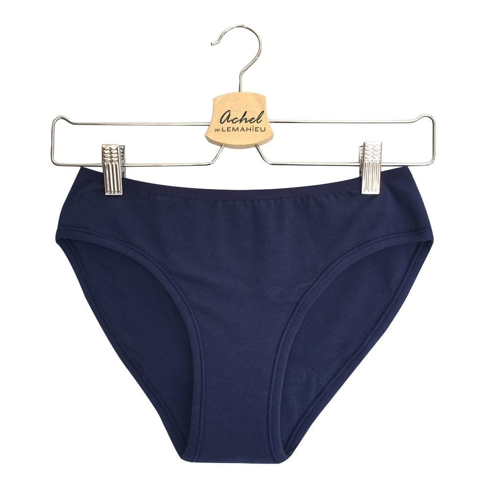 Lemahieu Culotte Menstruelle en coton BIO taille XXL (54/56) - Bleu marine vrac-zero-dechet-ecolo-lille-pilaterie