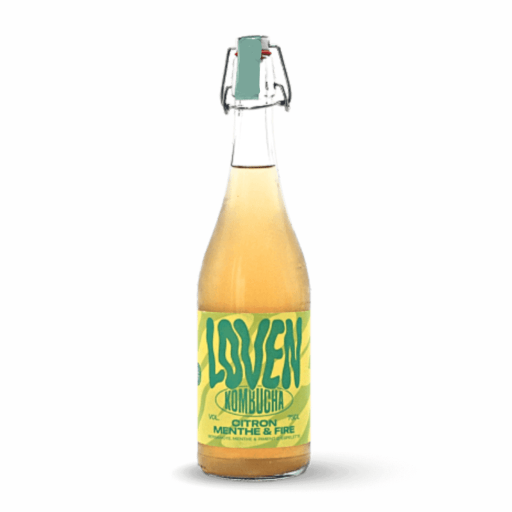 Loven Crew - Brasserie L'Indispensable Kombucha citron menthe & fire BIO - 75cl vrac-zero-dechet-ecolo-lille-pilaterie