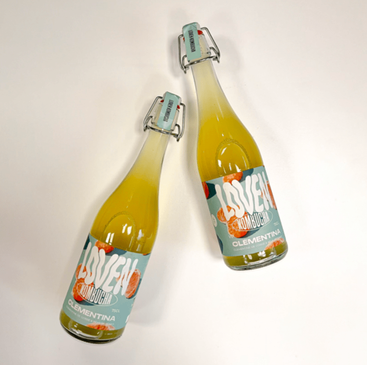 Loven Crew - Brasserie L'Indispensable Kombucha clémentine de corse & fève tonka "Clémentina" BIO - 75cl - ANTIGASPI vrac-zero-dechet-ecolo-lille-pilaterie