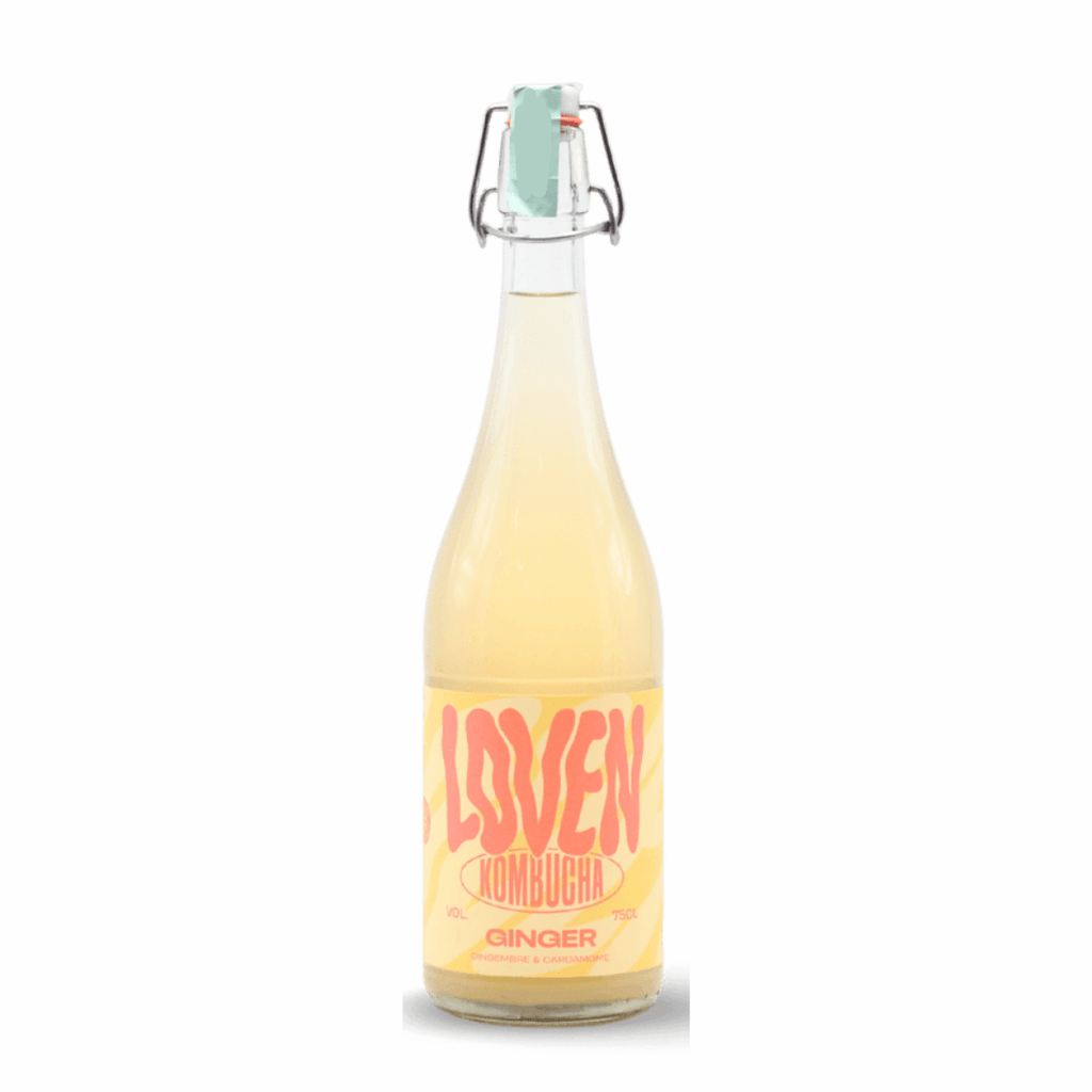Loven Crew - Brasserie L'Indispensable Kombucha gingembre-cardamome "Ginger Power" BIO - 75cl vrac-zero-dechet-ecolo-lille-pilaterie