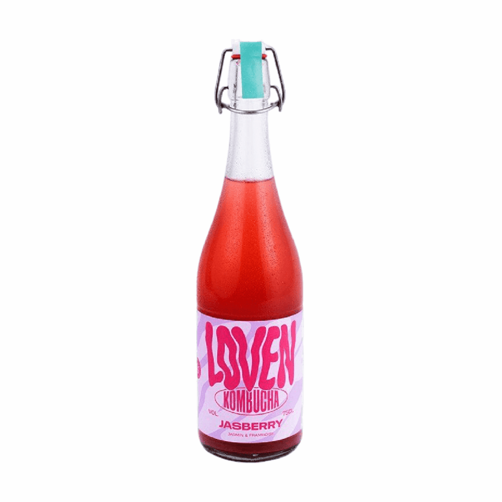 Loven Crew - Brasserie L'Indispensable Kombucha jasmin framboise "Jasberry" BIO - 75cl vrac-zero-dechet-ecolo-lille-pilaterie