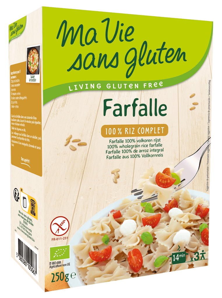 Ma vie sans gluten Farfalle au riz complet sans gluten BIO - 250g vrac-zero-dechet-ecolo-lille-pilaterie