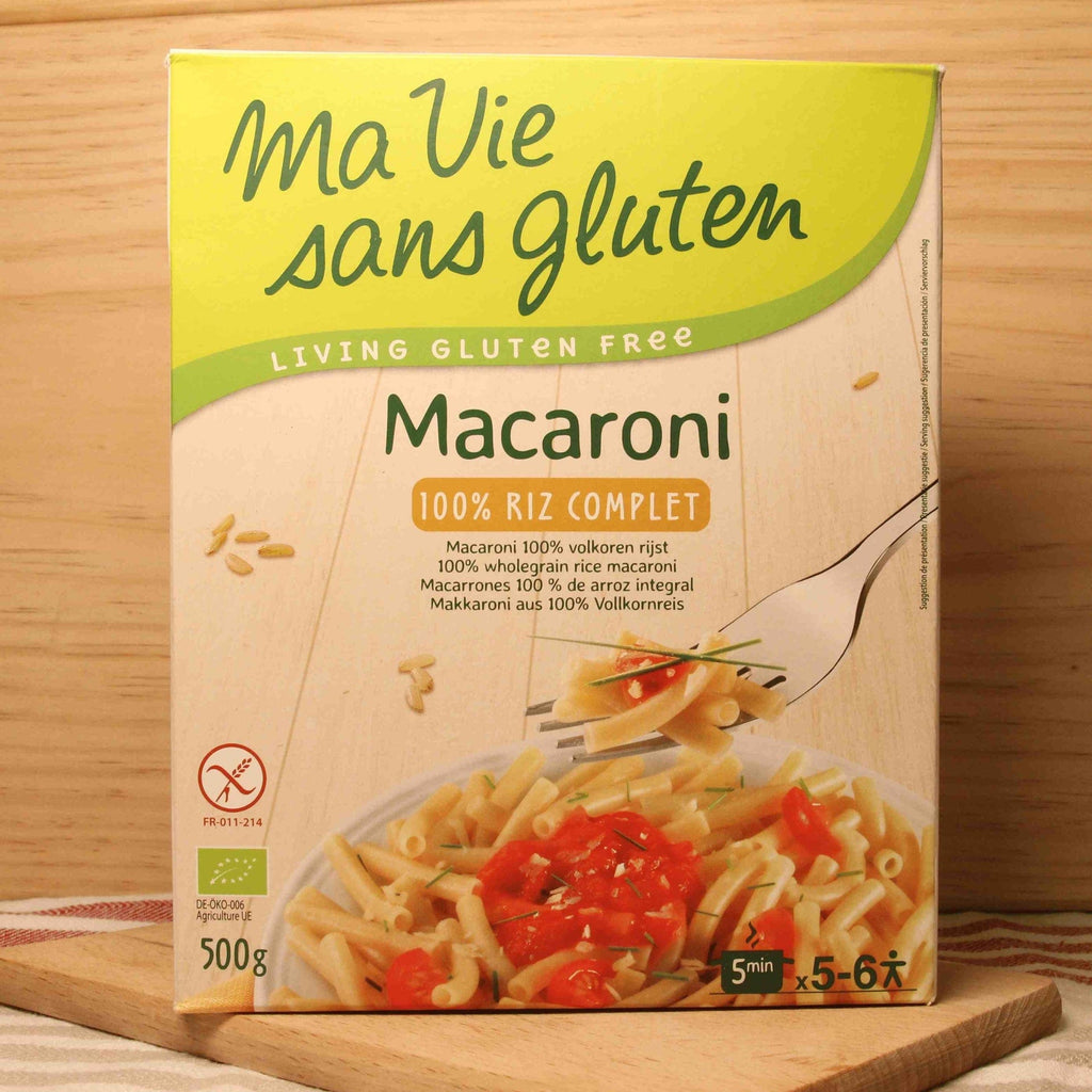 Ma vie sans gluten Macaroni riz complet sans gluten BIO - 500g vrac-zero-dechet-ecolo-lille-pilaterie