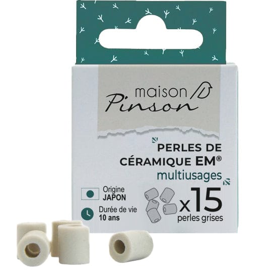 Maison Pinson Perles de céramique grises - lot de 15 vrac-zero-dechet-ecolo-lille-pilaterie