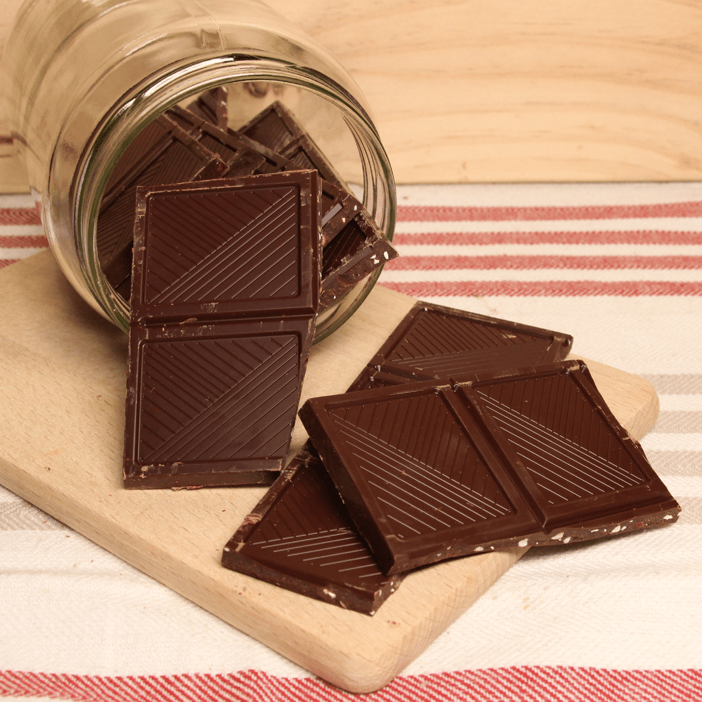 Maison Schaal Carrés chocolat noir éclats d'amandes - 200g vrac-zero-dechet-ecolo-lille-pilaterie