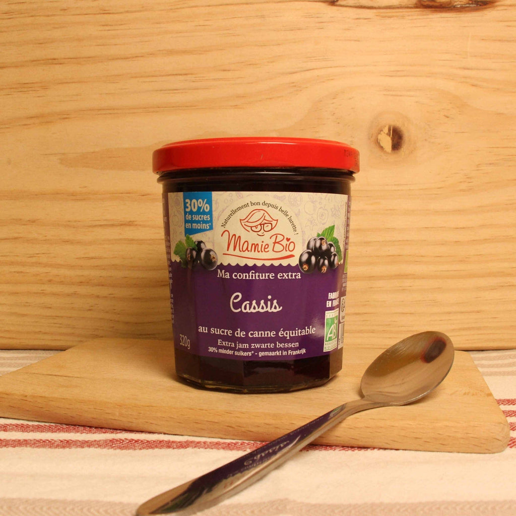 Mamie Bio Confiture extra de cassis allégée en sucre BIO - 320g vrac-zero-dechet-ecolo-lille-pilaterie
