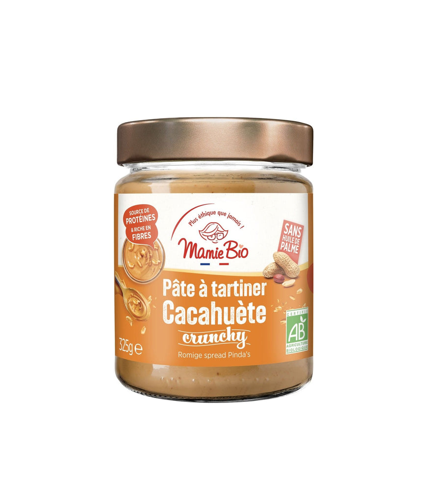 Mamie Bio Pâte à tartiner cacahuètes crunchy BIO - 325g vrac-zero-dechet-ecolo-lille-pilaterie