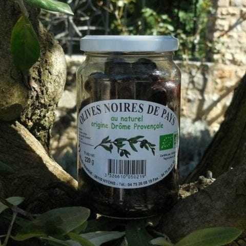 Moulin Ramade Olives noires de pays BIO - nature - 220g vrac-zero-dechet-ecolo-lille-pilaterie