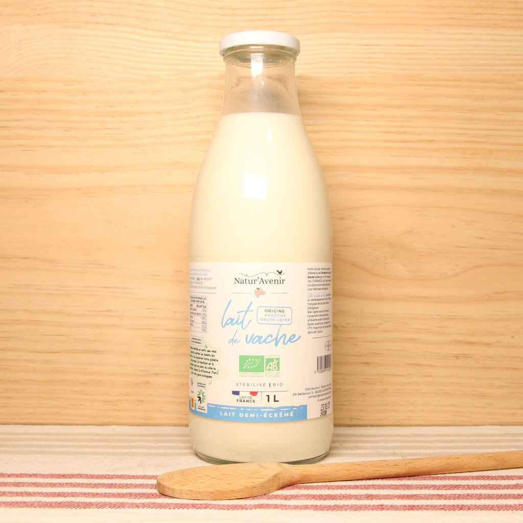 Natur'Avenir Lait demi-écrémé stérilisé BIO - 1L vrac-zero-dechet-ecolo-lille-pilaterie