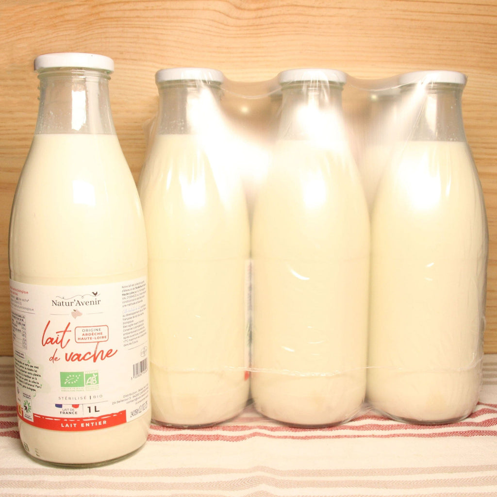 Natur'Avenir PACK DE 6 x Lait entier stérilisé BIO 1L vrac-zero-dechet-ecolo-lille-pilaterie