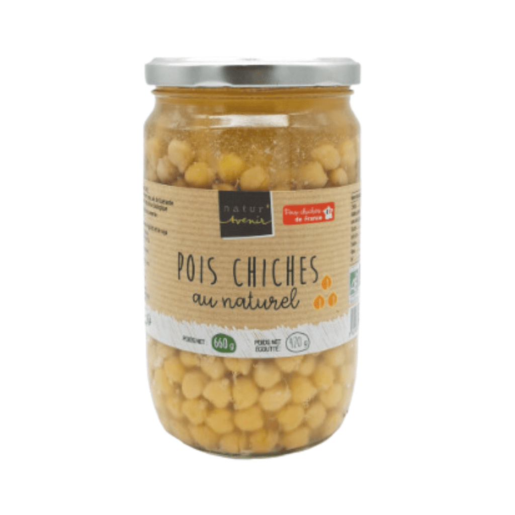 Natur'Avenir Pois chiches au naturel BIO - 660g - PNE 420g vrac-zero-dechet-ecolo-lille-pilaterie