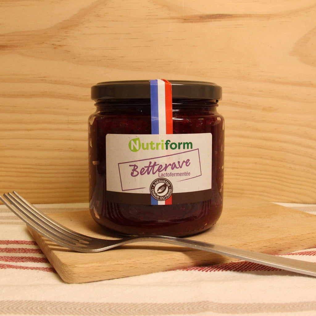 Nutriform Betterave lacto-fermentée BIO - 275g net égoutté vrac-zero-dechet-ecolo-lille-pilaterie